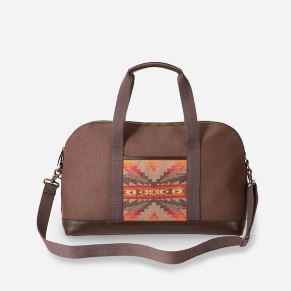 Pendleton Large Duffle Bag Wool Fabric Design NWT - Picture 2 of 2
